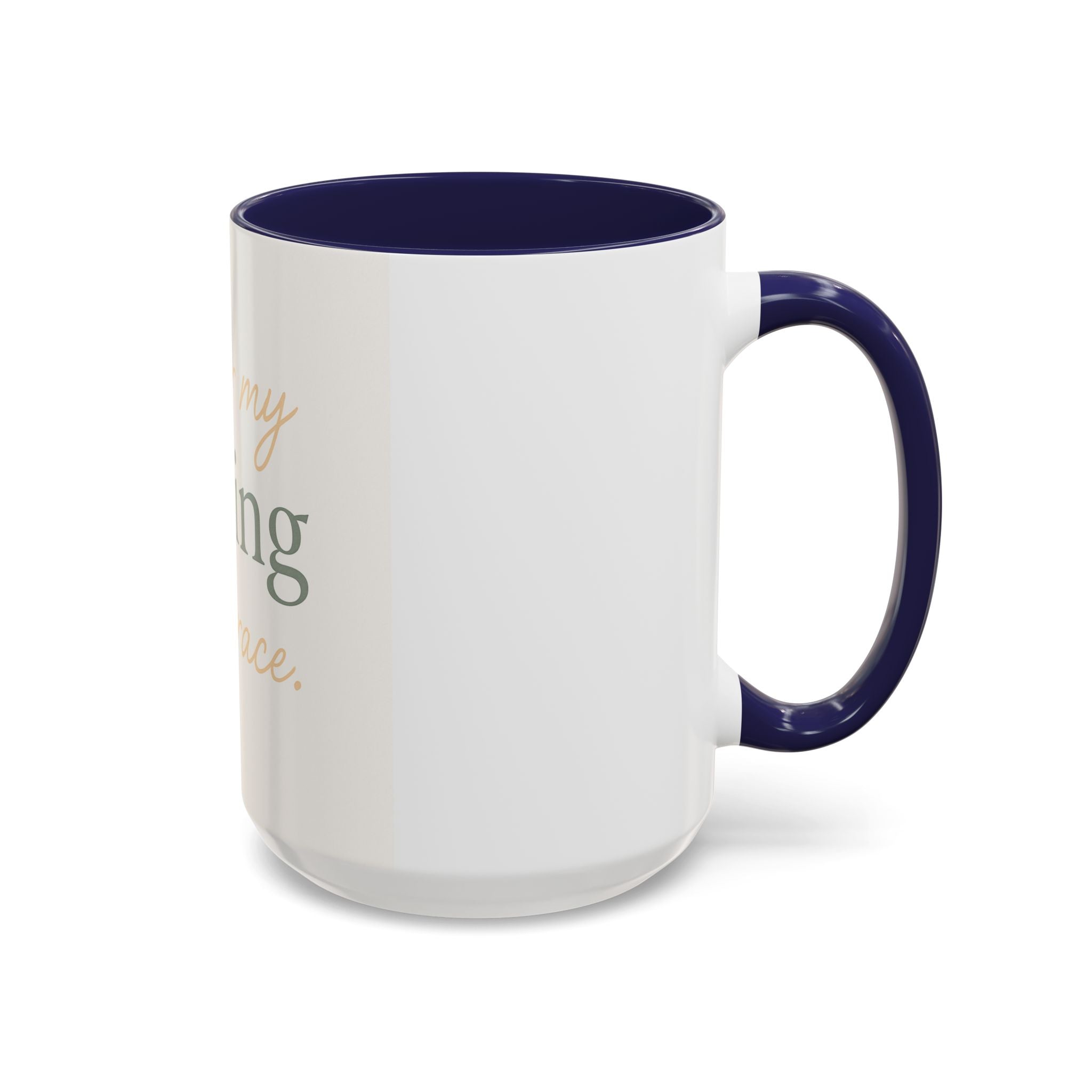 Mug - Healing with Grace Accent Coffee Mug, Inspirational Self-Care Tea Mug