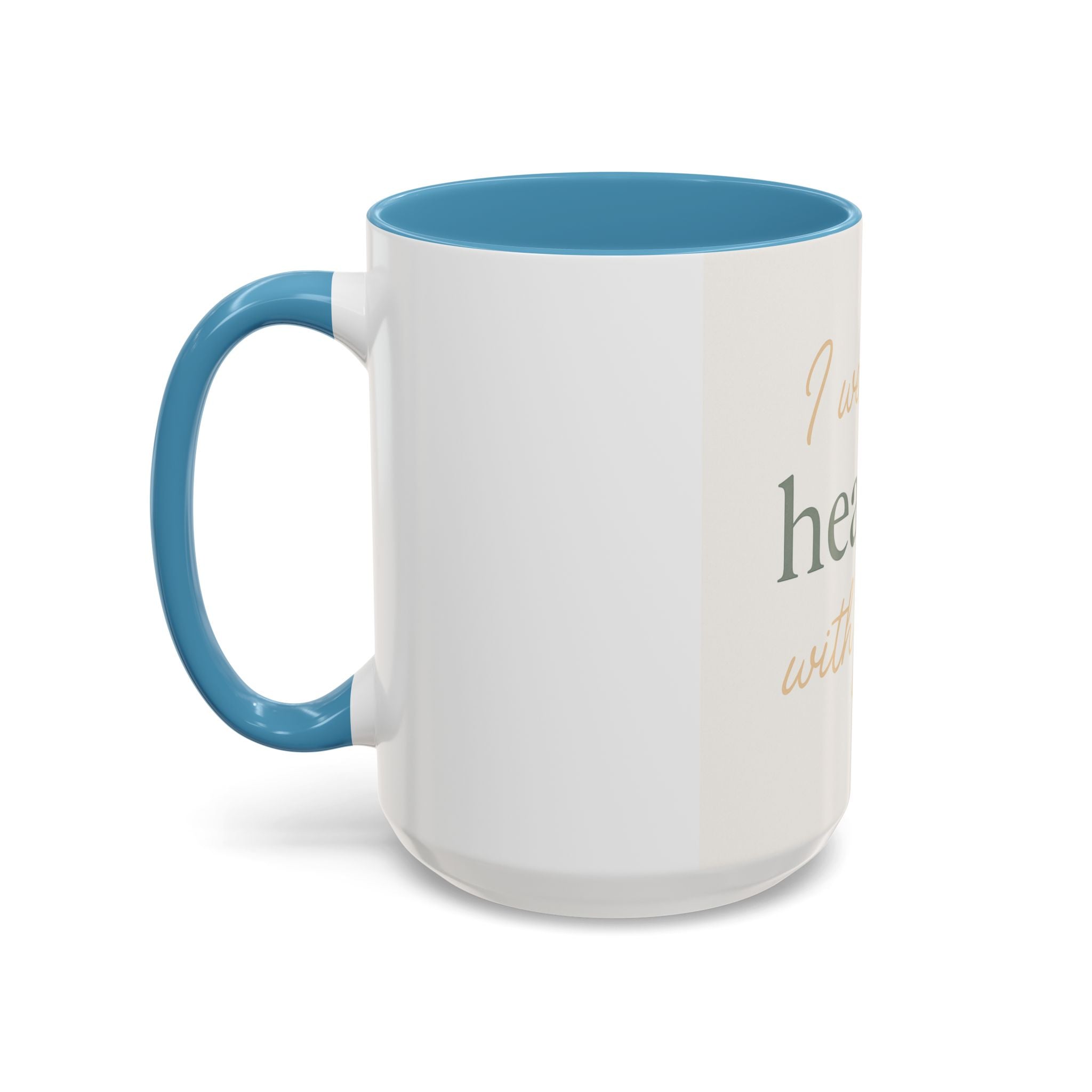 Mug - Healing with Grace Accent Coffee Mug, Inspirational Self-Care Tea Mug