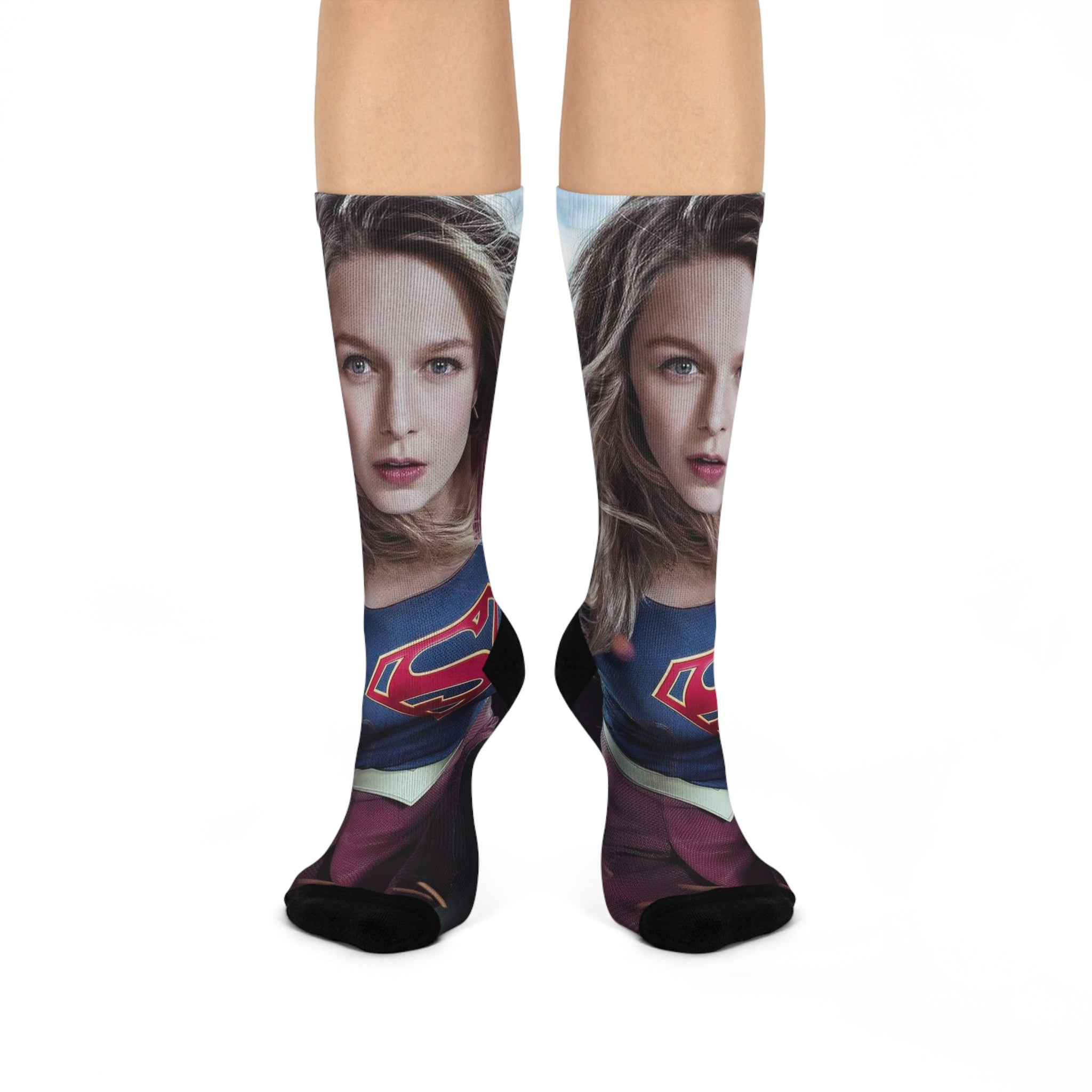 Superhero Cushioned Crew Socks - Fun Gift for Fans