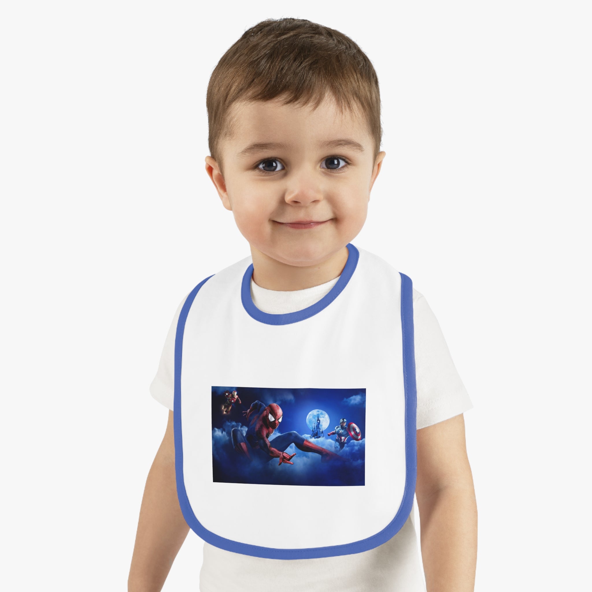Superhero Baby Bib - Spiderman Design, Fun Gift for New Parents, Toddler Accessories, Baby Shower Present, Kids Feeding Bib