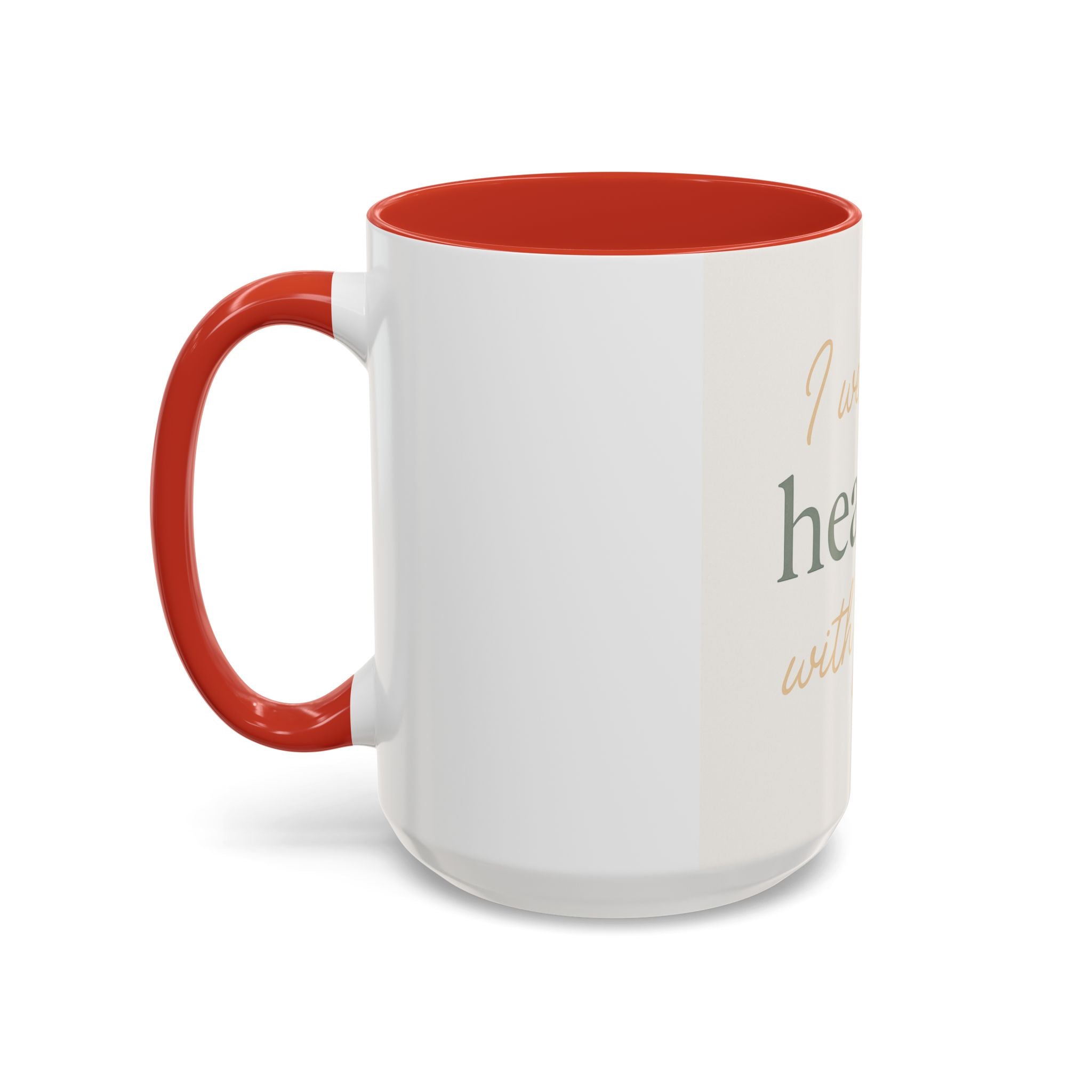 Mug - Healing with Grace Accent Coffee Mug, Inspirational Self-Care Tea Mug