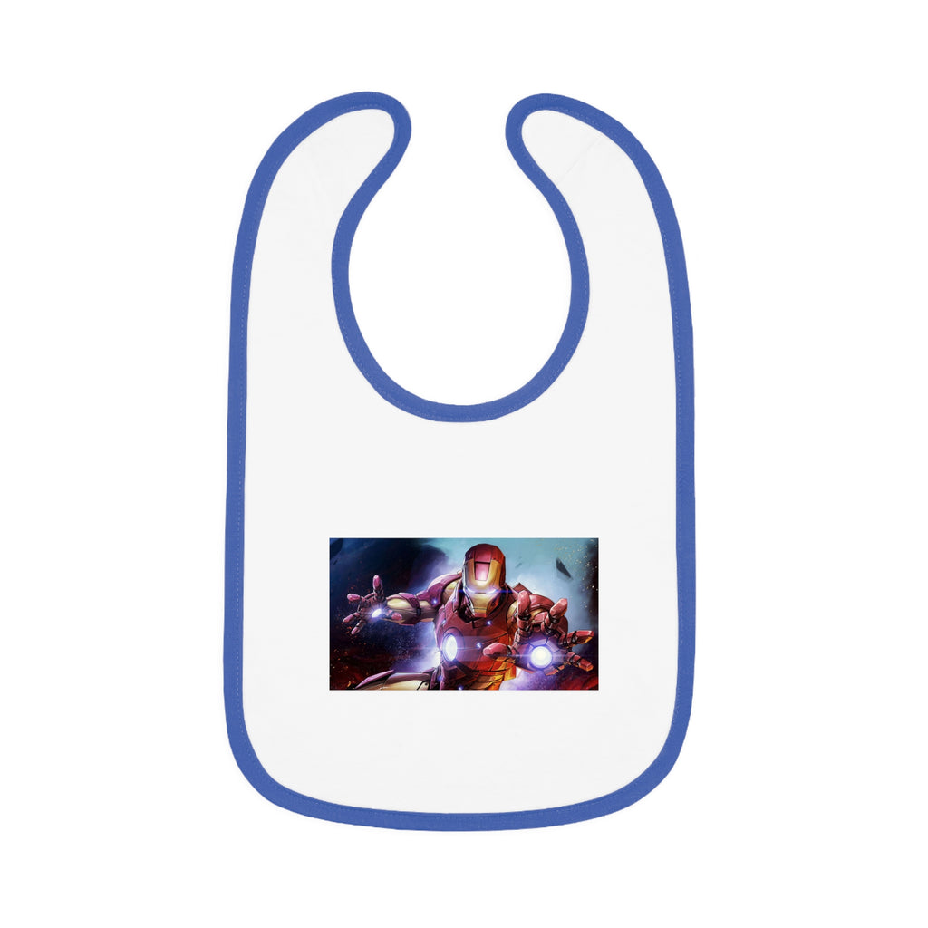 Iron Man Baby Bib - Marvel Infant Bib, Cute Baby Feeding Accessories, Superhero Gifts for Boys, Fun Baby Shower Gift, Cute & Practical Bib