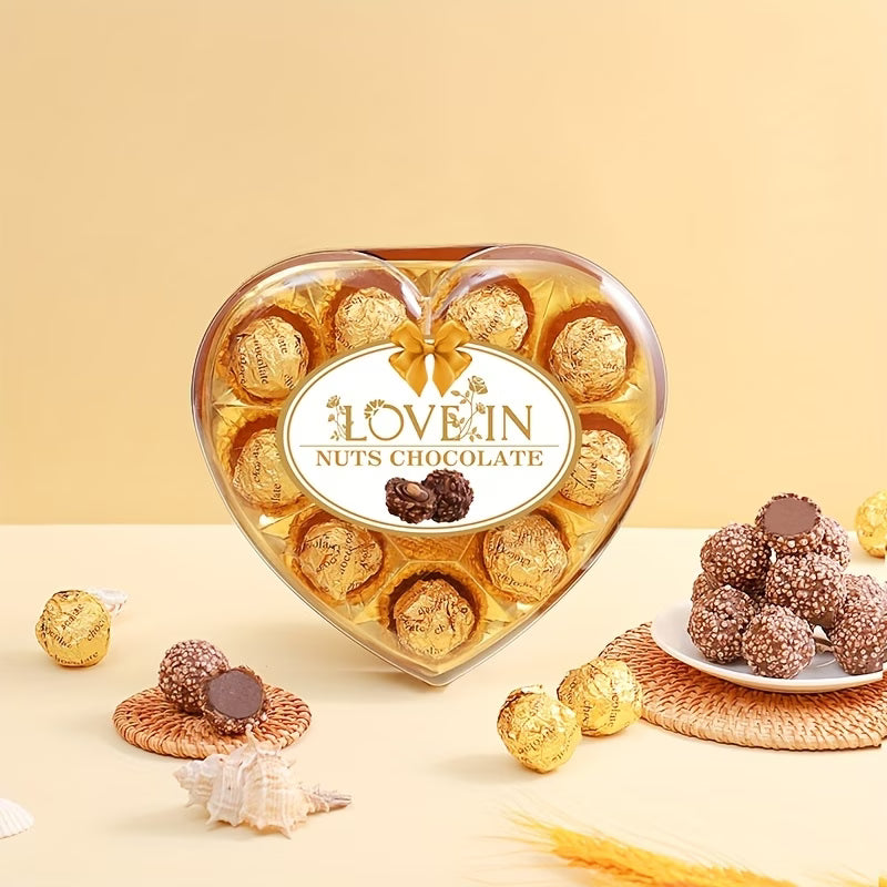 Love Gift Set featuring heart-shaped chocolates