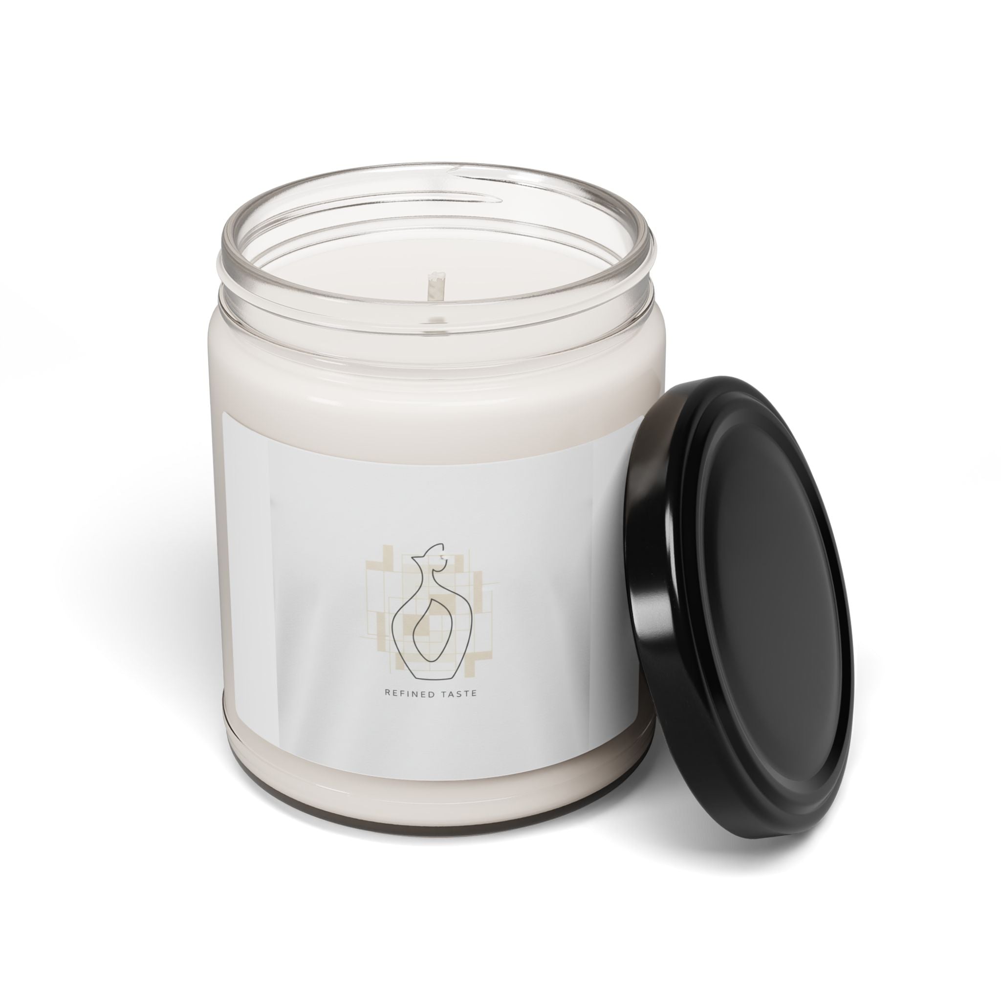 Understated Neutral Soy Candle, 9oz | Quiet Luxury, Minimalist Texture