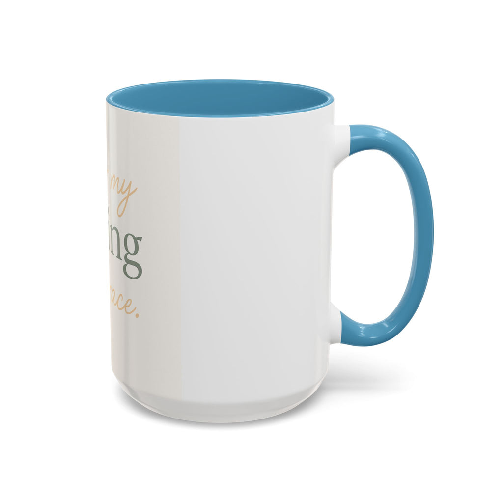 Mug - Healing with Grace Accent Coffee Mug, Inspirational Self-Care Tea Mug
