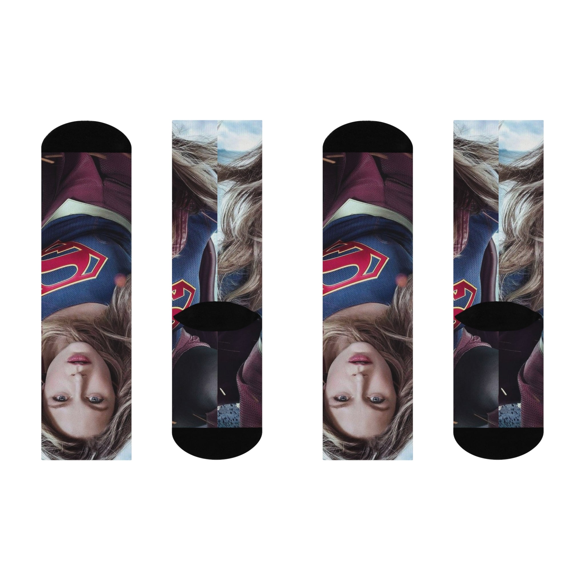 Superhero Cushioned Crew Socks - Fun Gift for Fans