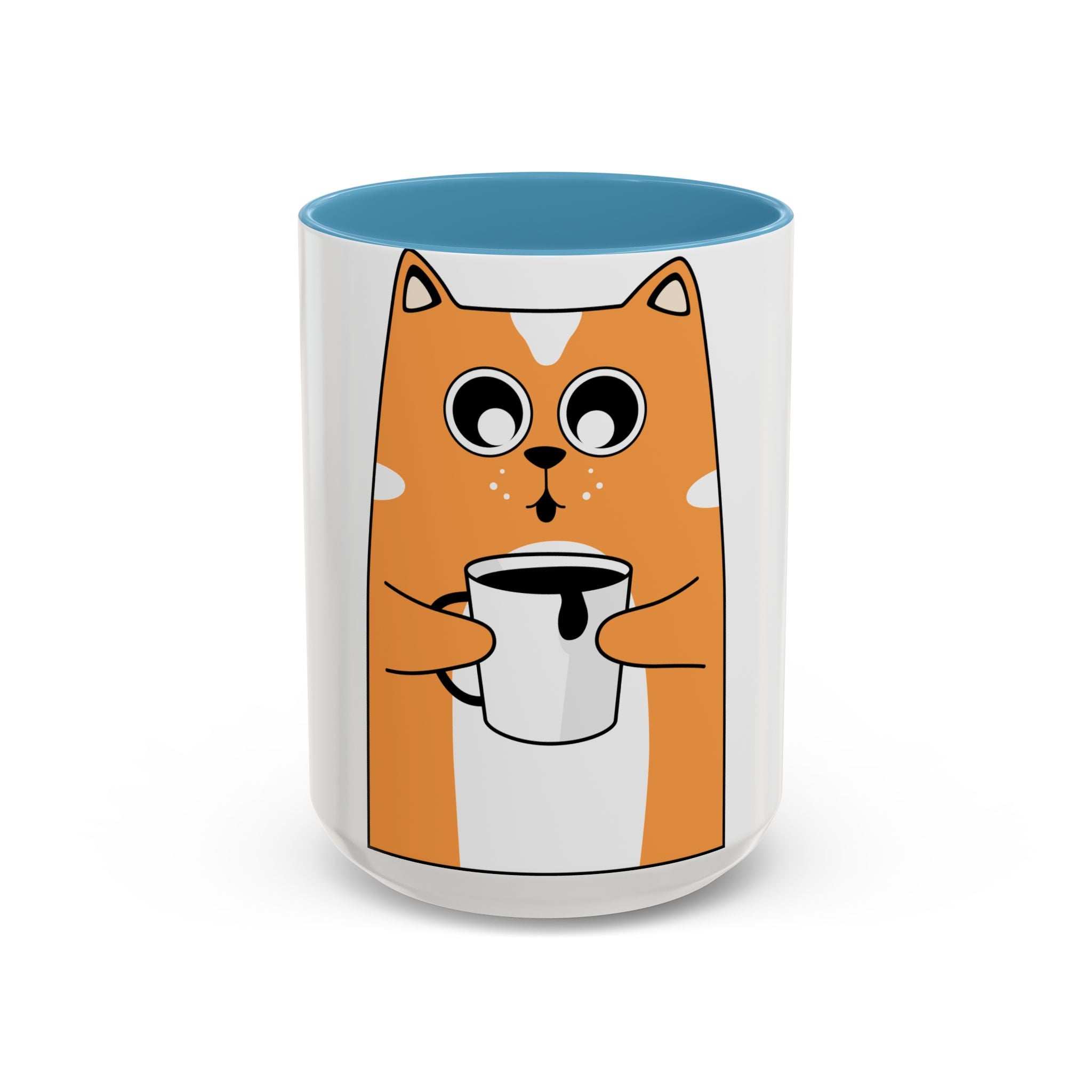 Cute Cat Coffee Mug – Adorable Accent Mug for Cat Lovers, Perfect Gift for Birthdays, Holidays, and Cozy Mornings