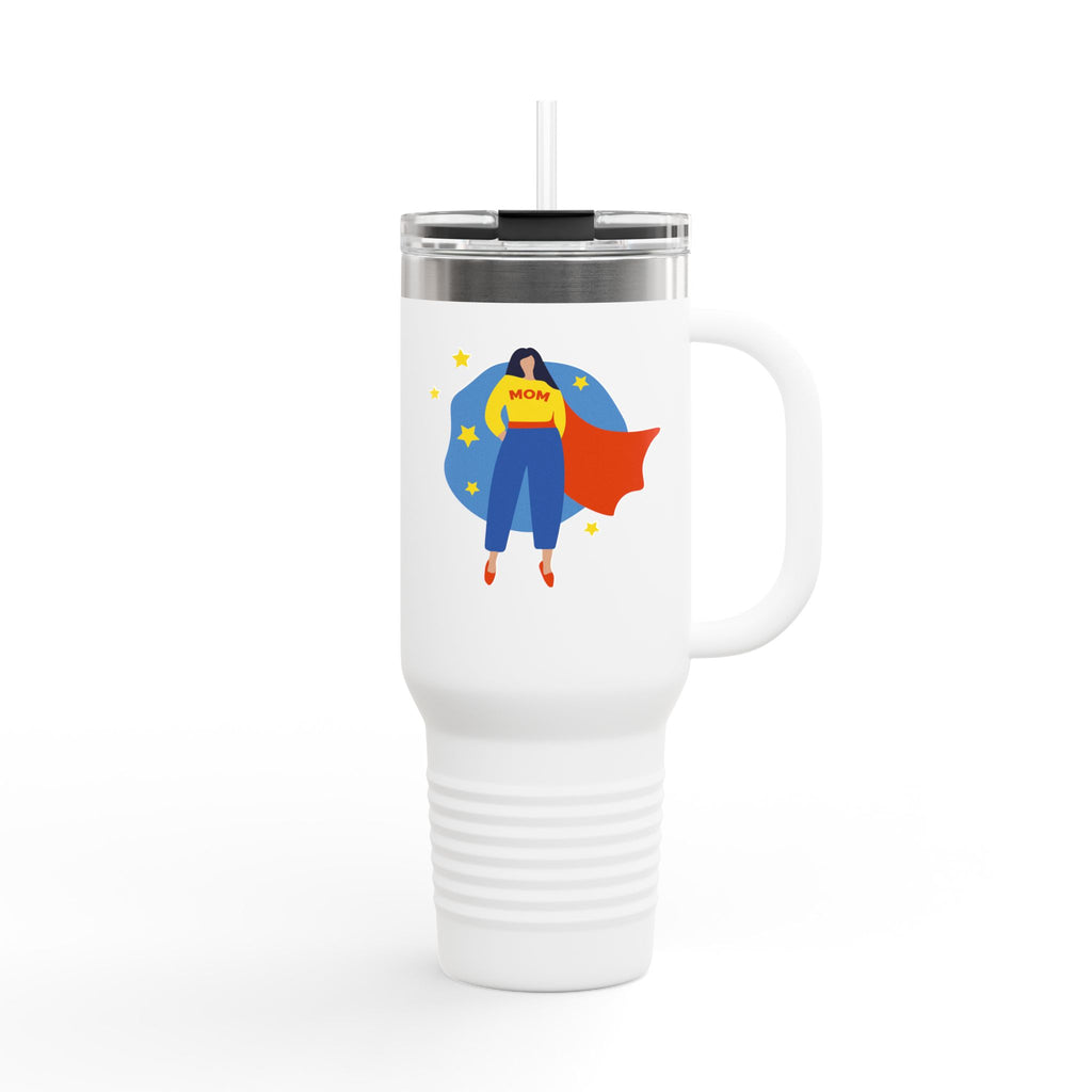 Superhero Insulated Travel Mug - 40oz, Coffee Thermos, Outdoor Drinkware, Gift for Moms, BPA-Free Tumbler, Fun Travel Cup