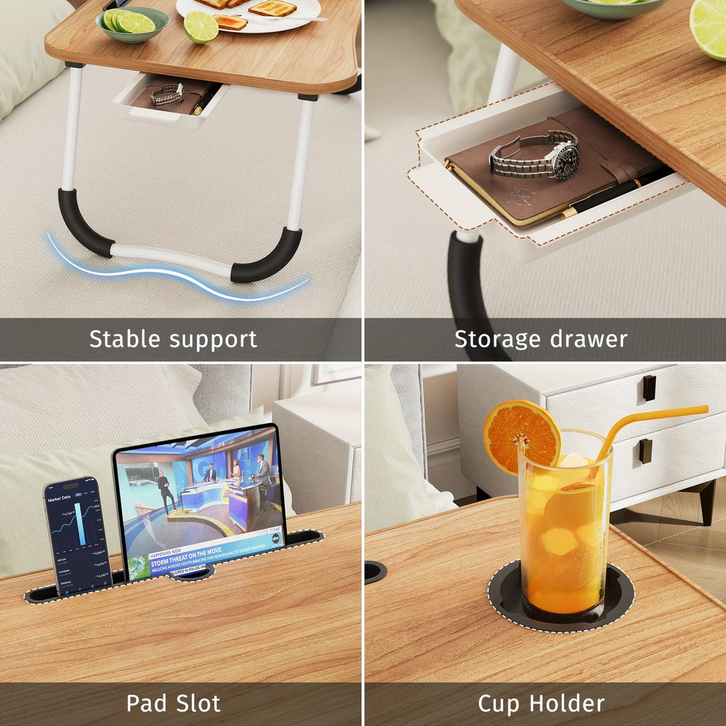 Portable Foldable Laptop Bed Desk – Fast 2-Day Delivery 🚚