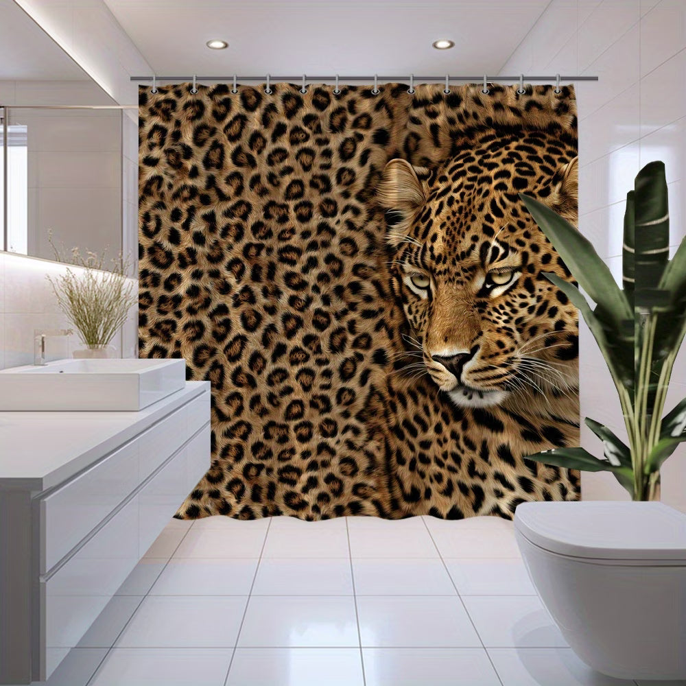 Leopard Print Shower Curtain – Wild Animal Theme