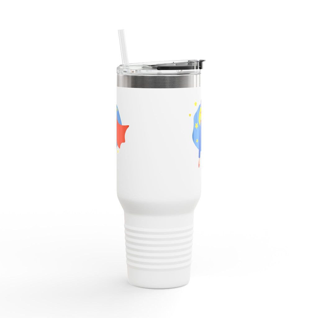 Superhero Insulated Travel Mug - 40oz, Coffee Thermos, Outdoor Drinkware, Gift for Moms, BPA-Free Tumbler, Fun Travel Cup
