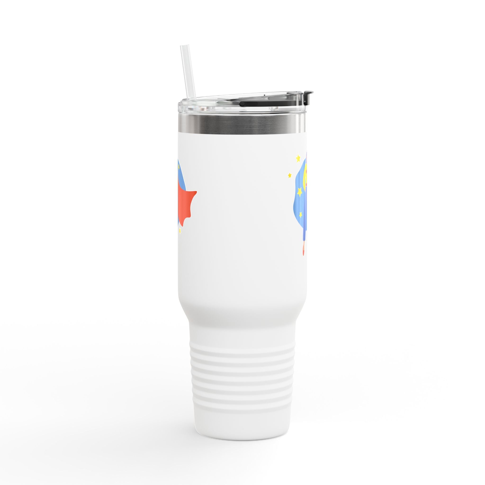 Superhero Insulated Travel Mug - 40oz, Coffee Thermos, Outdoor Drinkware, Gift for Moms, BPA-Free Tumbler, Fun Travel Cup