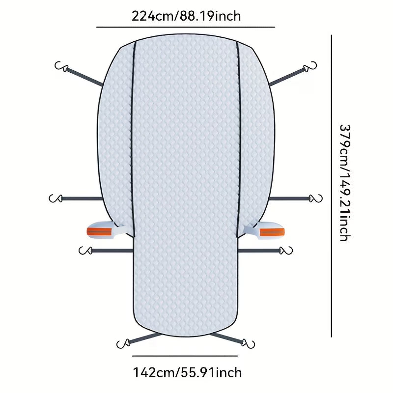 Heavy-Duty Magnetic Car Windshield Snow Cover – Quick & Easy Snow Removal ❄️