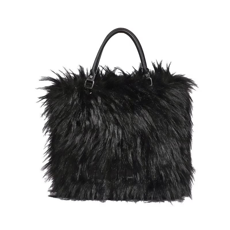 Ultra‑Soft Faux Fur Plush Handbag – Luxury Tote & Shoulder Bag | Cozy, Stylish & Versatile