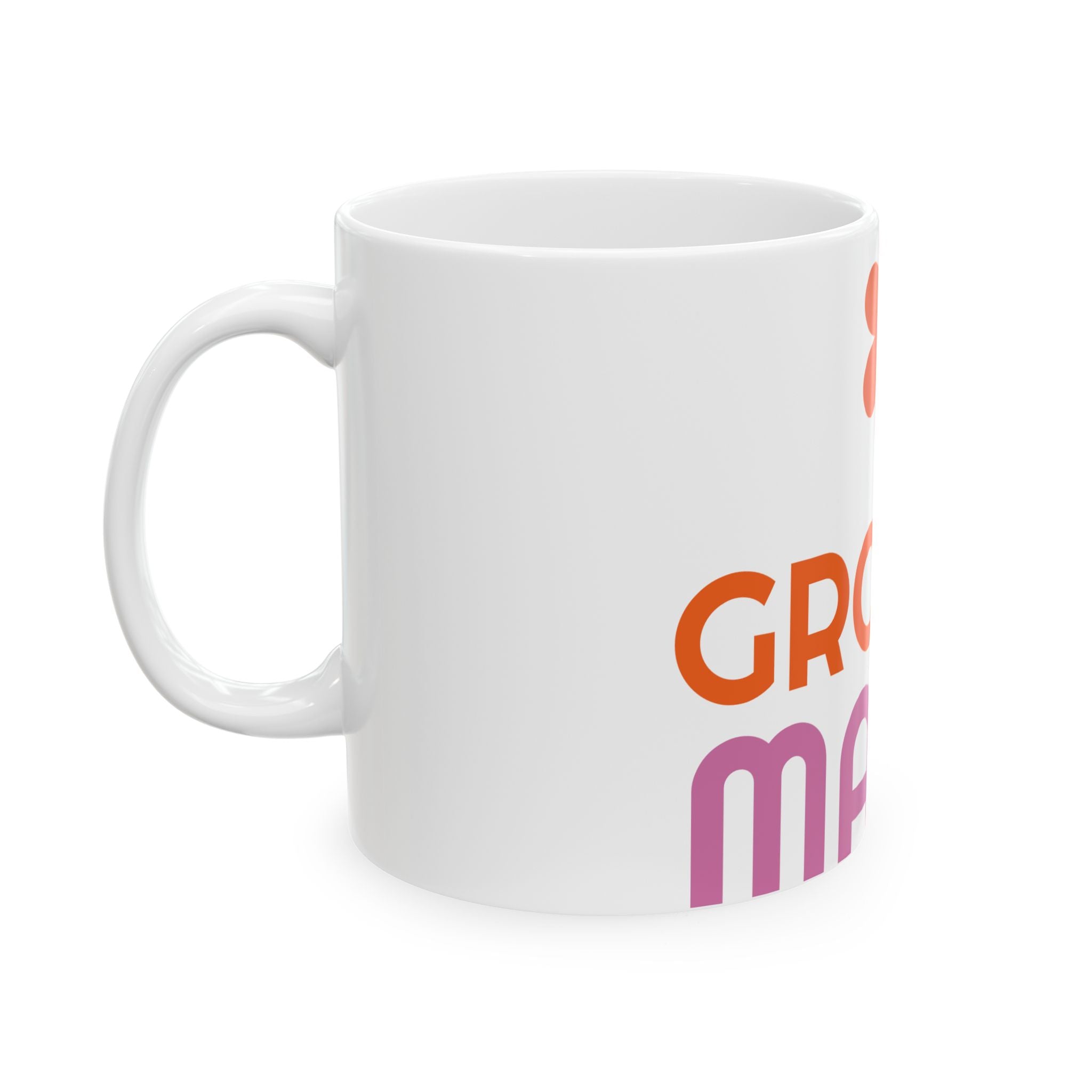 Groovy Mama Ceramic Mug, Floral Coffee Cup, Unique Gift for Moms, Fun Drinkware, 11oz or 15oz, Mother's Day Gift Idea