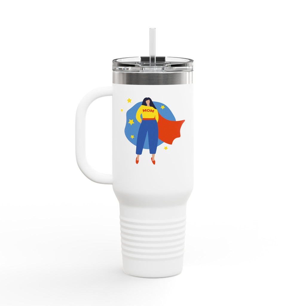Superhero Insulated Travel Mug - 40oz, Coffee Thermos, Outdoor Drinkware, Gift for Moms, BPA-Free Tumbler, Fun Travel Cup