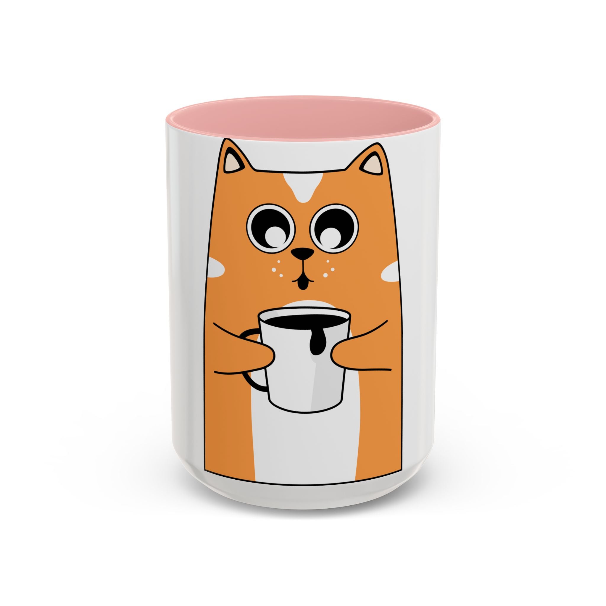 Cute Cat Coffee Mug – Adorable Accent Mug for Cat Lovers, Perfect Gift for Birthdays, Holidays, and Cozy Mornings