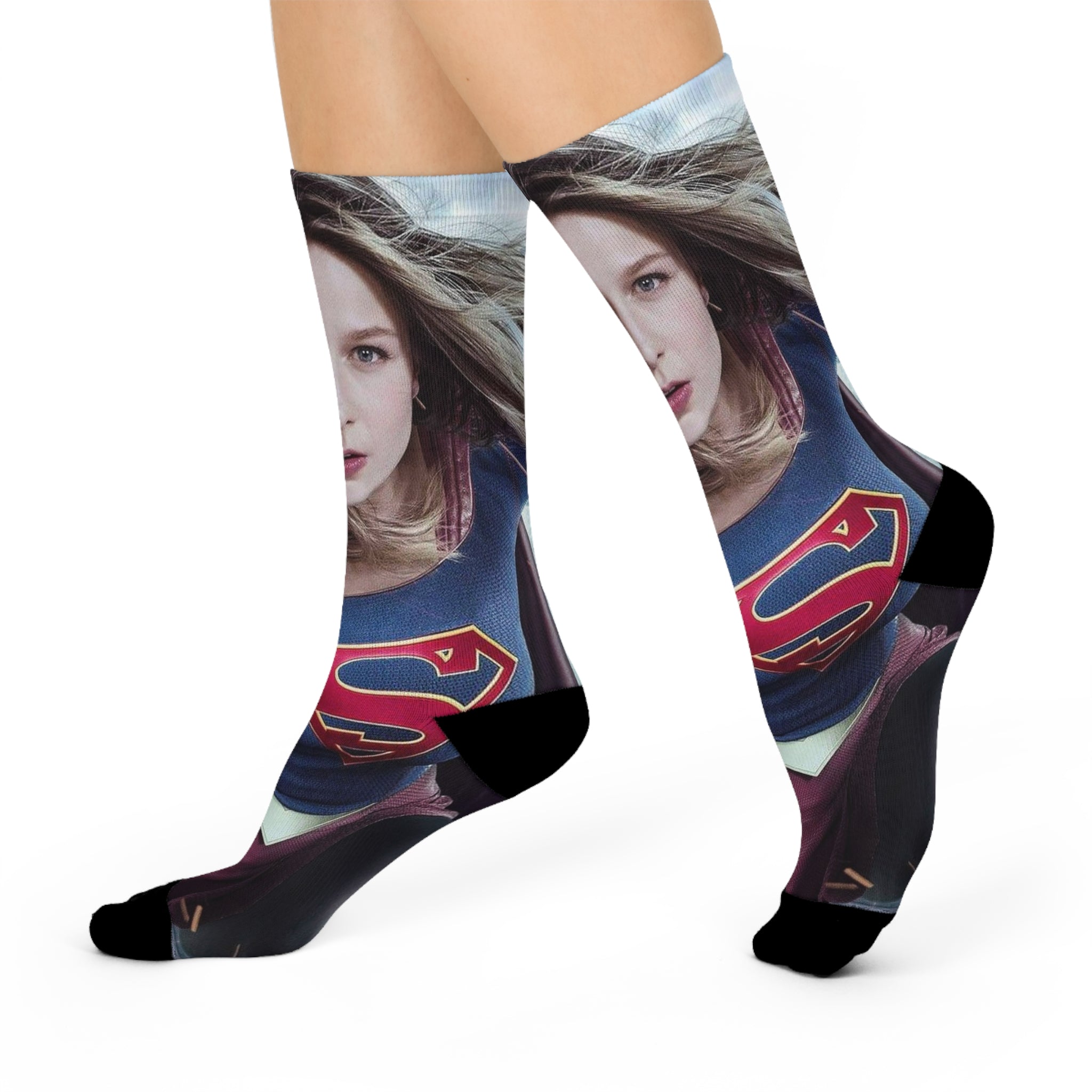Superhero Cushioned Crew Socks - Fun Gift for Fans