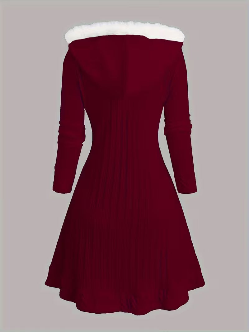 Plus Size Y2K Twist Plaid Hooded Coat – Cozy, Stylish, and Versatile