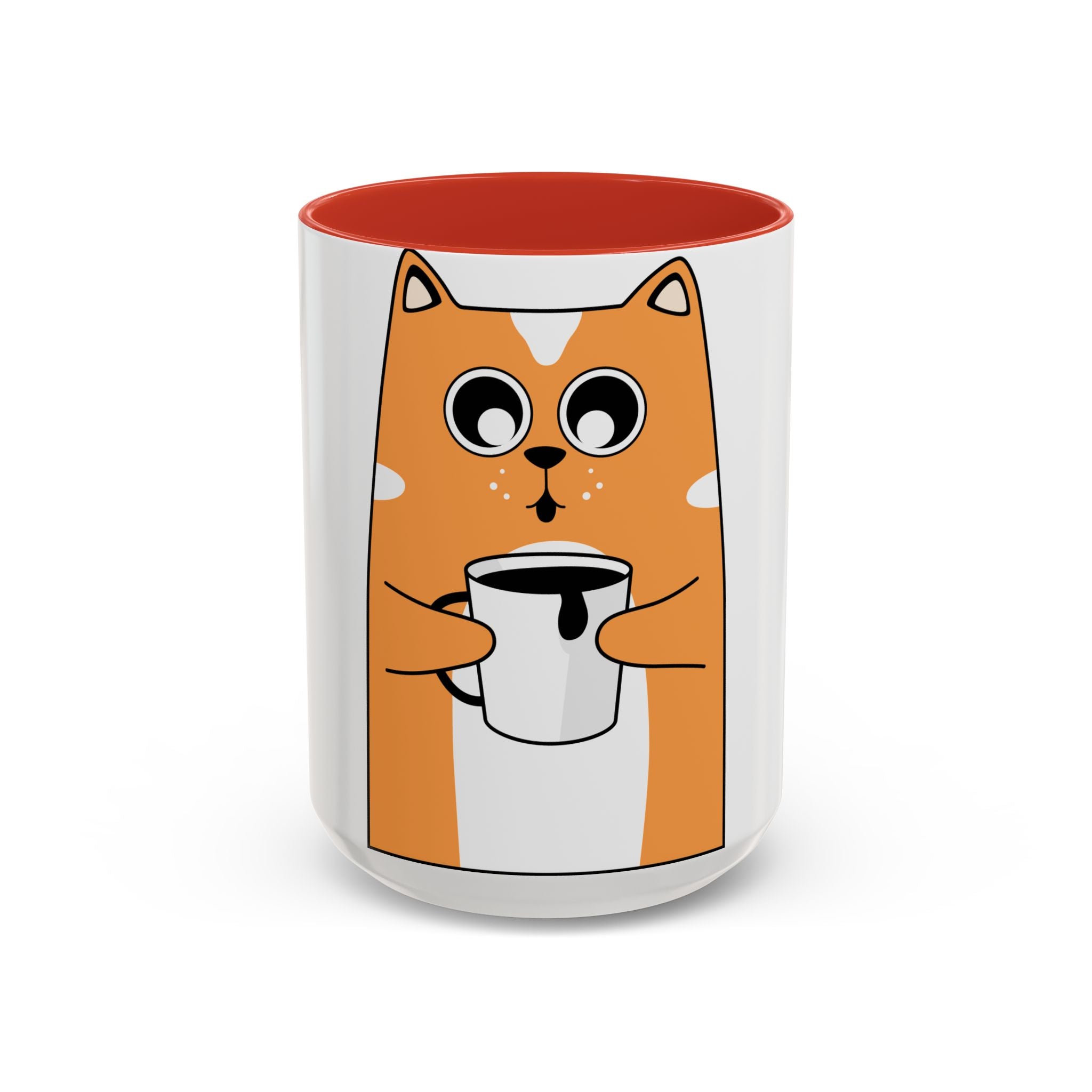 Cute Cat Coffee Mug – Adorable Accent Mug for Cat Lovers, Perfect Gift for Birthdays, Holidays, and Cozy Mornings