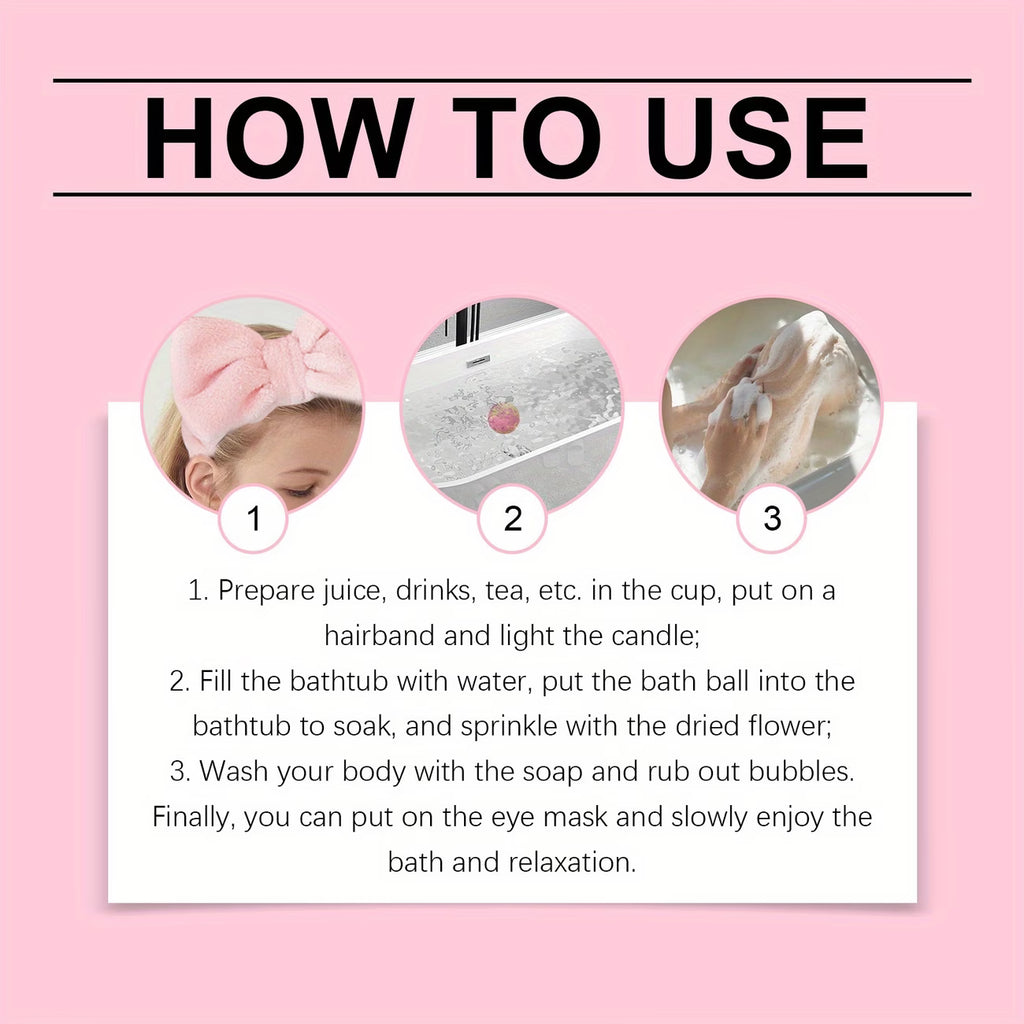 Luxury Pink Gel Bath Soap & Gift Set for Women