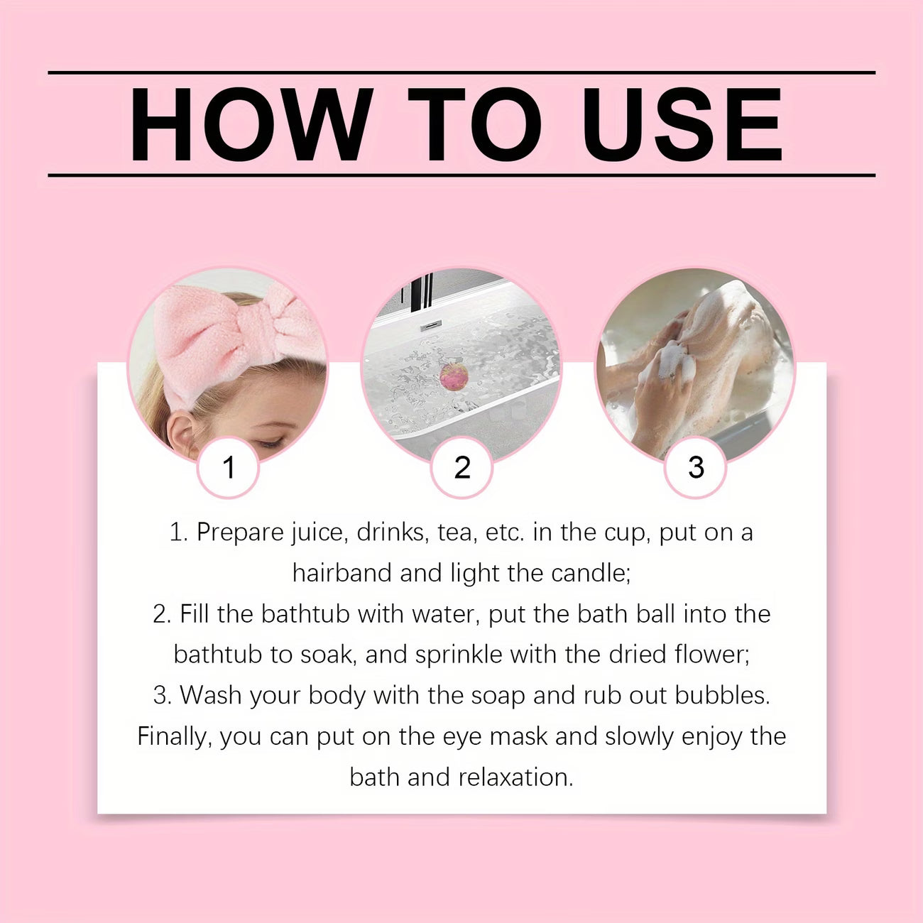 Luxury Pink Gel Bath Soap & Gift Set for Women