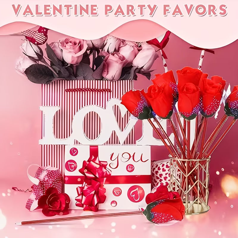 Creative Red Rose Gel Pen