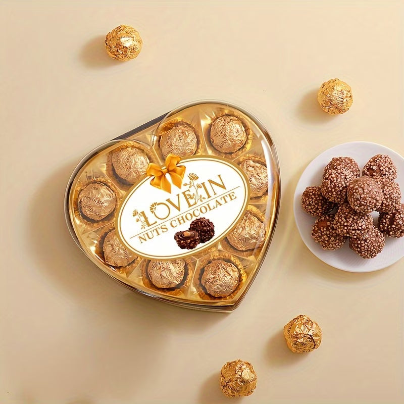 Love Gift Set featuring heart-shaped chocolates