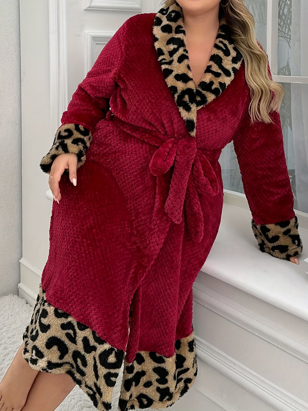 Wine-Red Vintage Long Nightgown – Elegant & Comfortable ✨