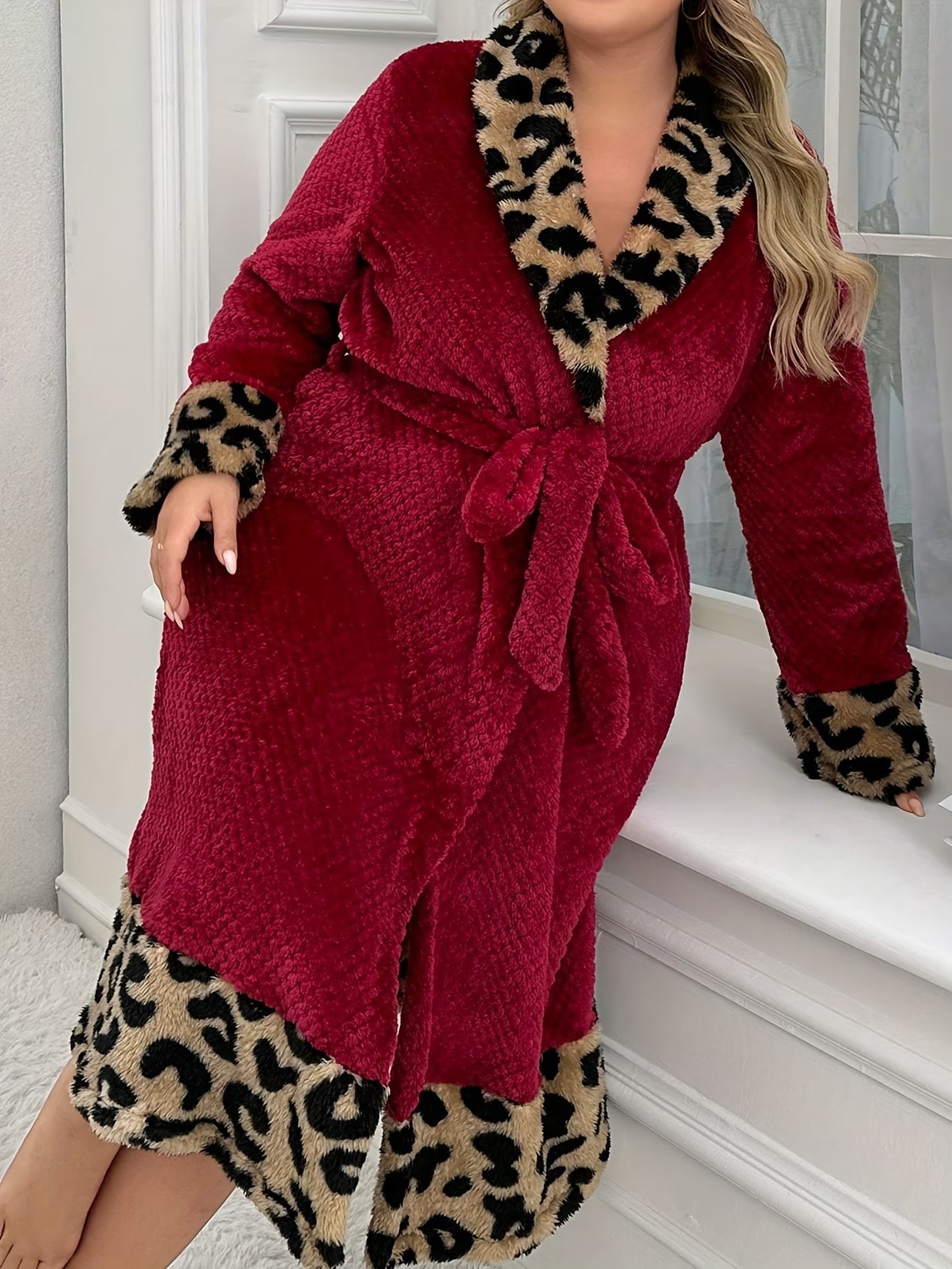 Wine-Red Vintage Long Nightgown – Elegant & Comfortable ✨