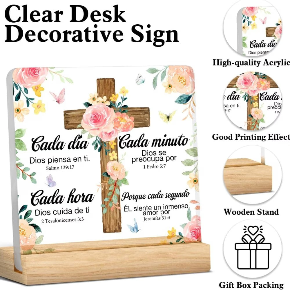 ✝️ Decoración Cristiana 2D – Regalo Inspirador con Escritura Bíblica