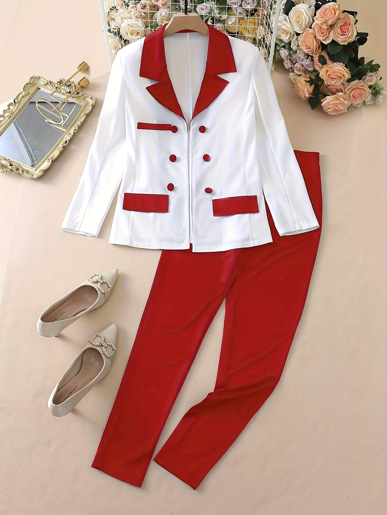 Elegant Women’s Casual Office Commuting Suit