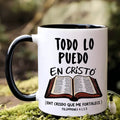✝️ Taza de Cerámica Cristiana – 11 oz con Citas Inspiradoras en Español
