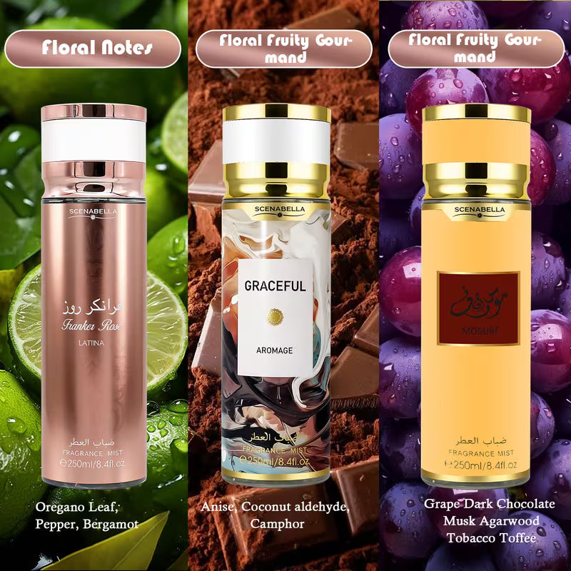 Women’s Intriguing Scent Trio – 3-Piece Long-Wearing Perfume Collection (750ML Total)