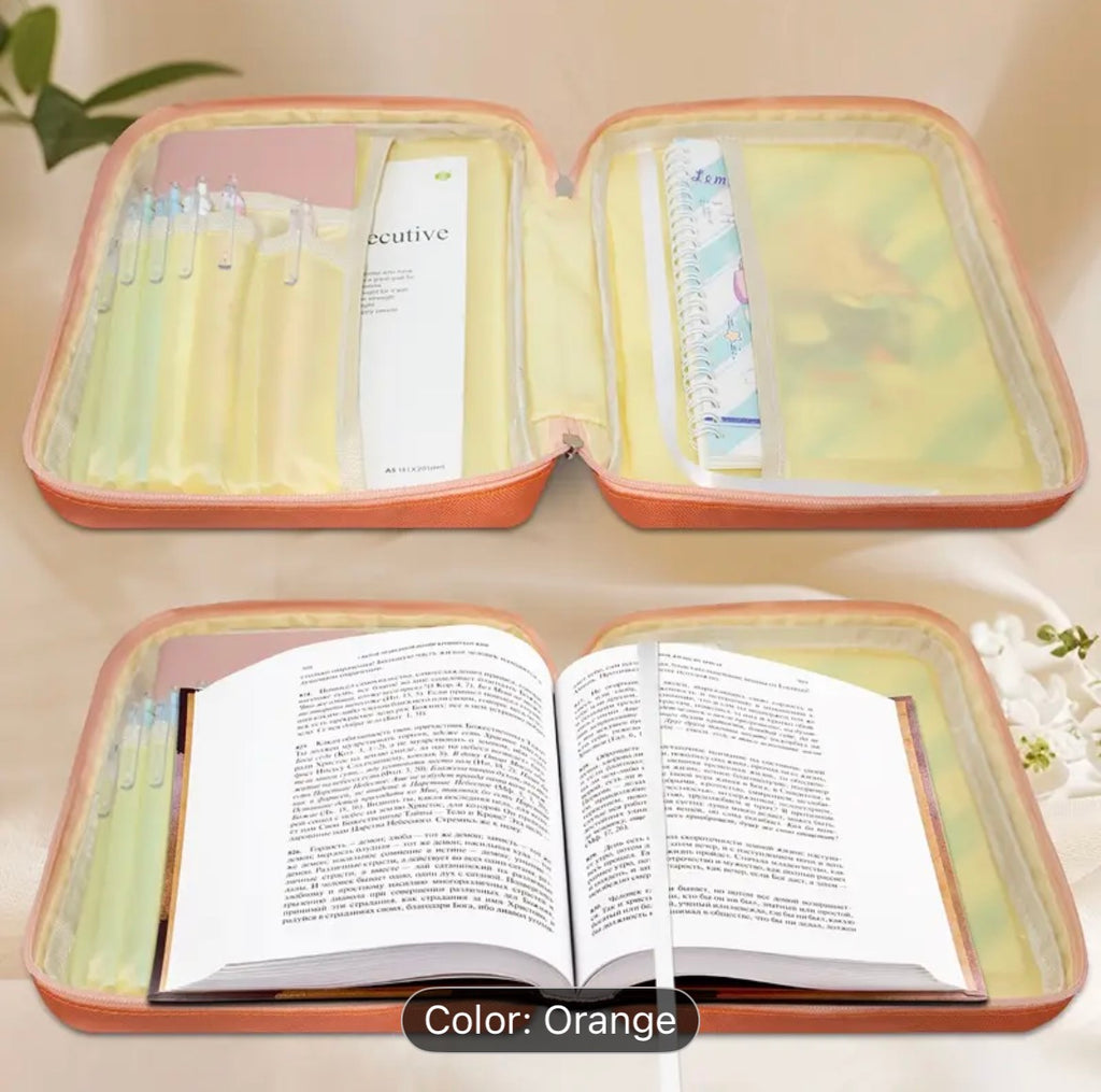 Women’s Bible Cover & Scripture Organizer – Tropical Floral Design