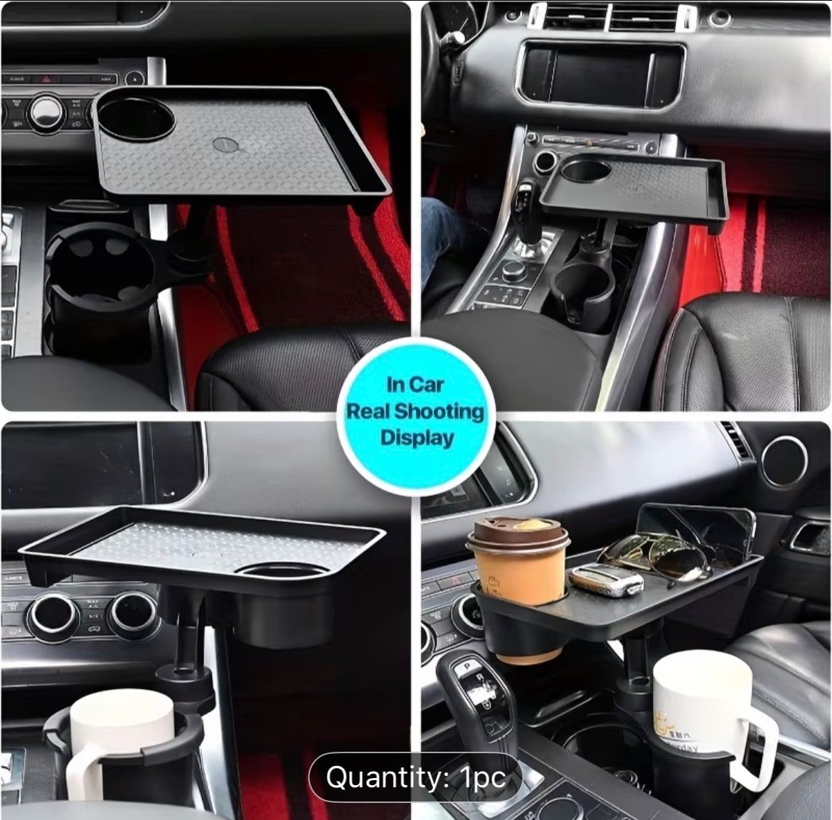 Multi-Functional Car Tray Cup Holder Organizer