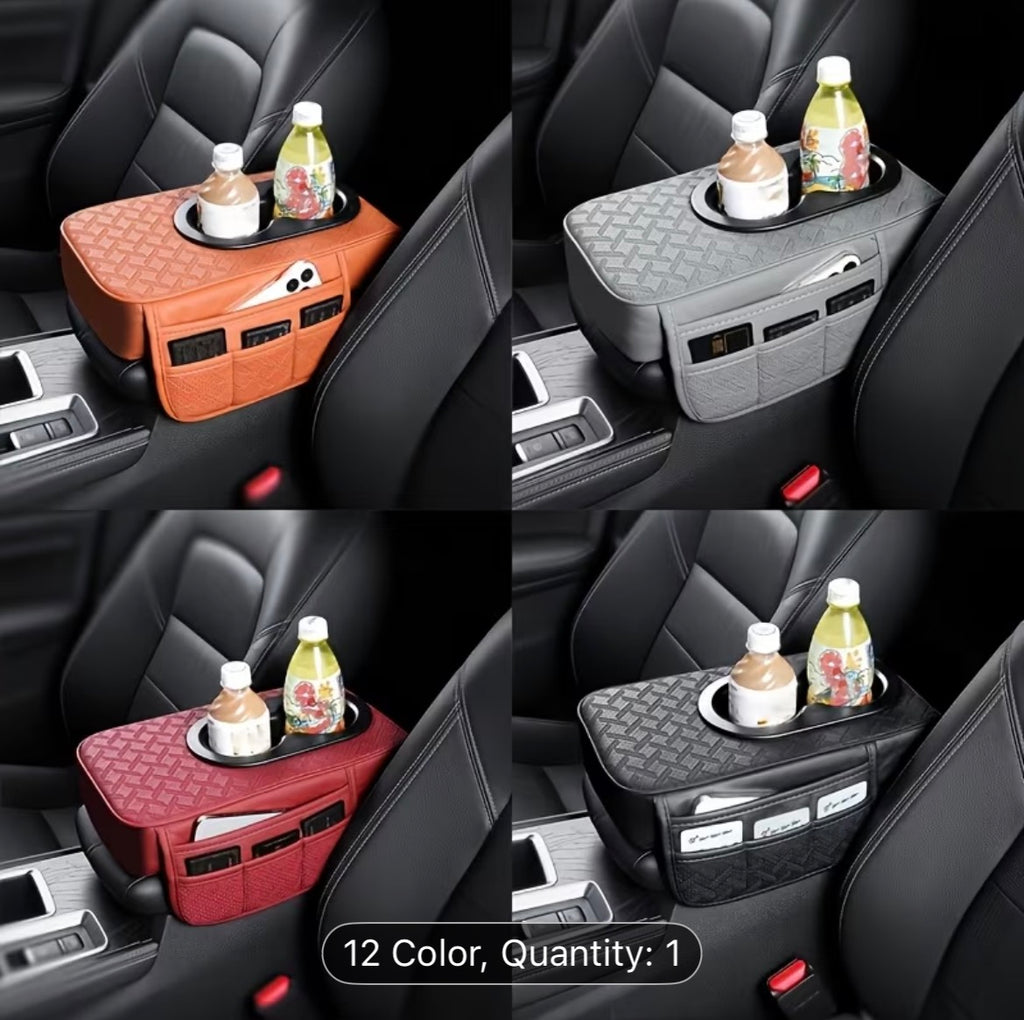 Universal Car Armrest Box Cover – 3pcs Set