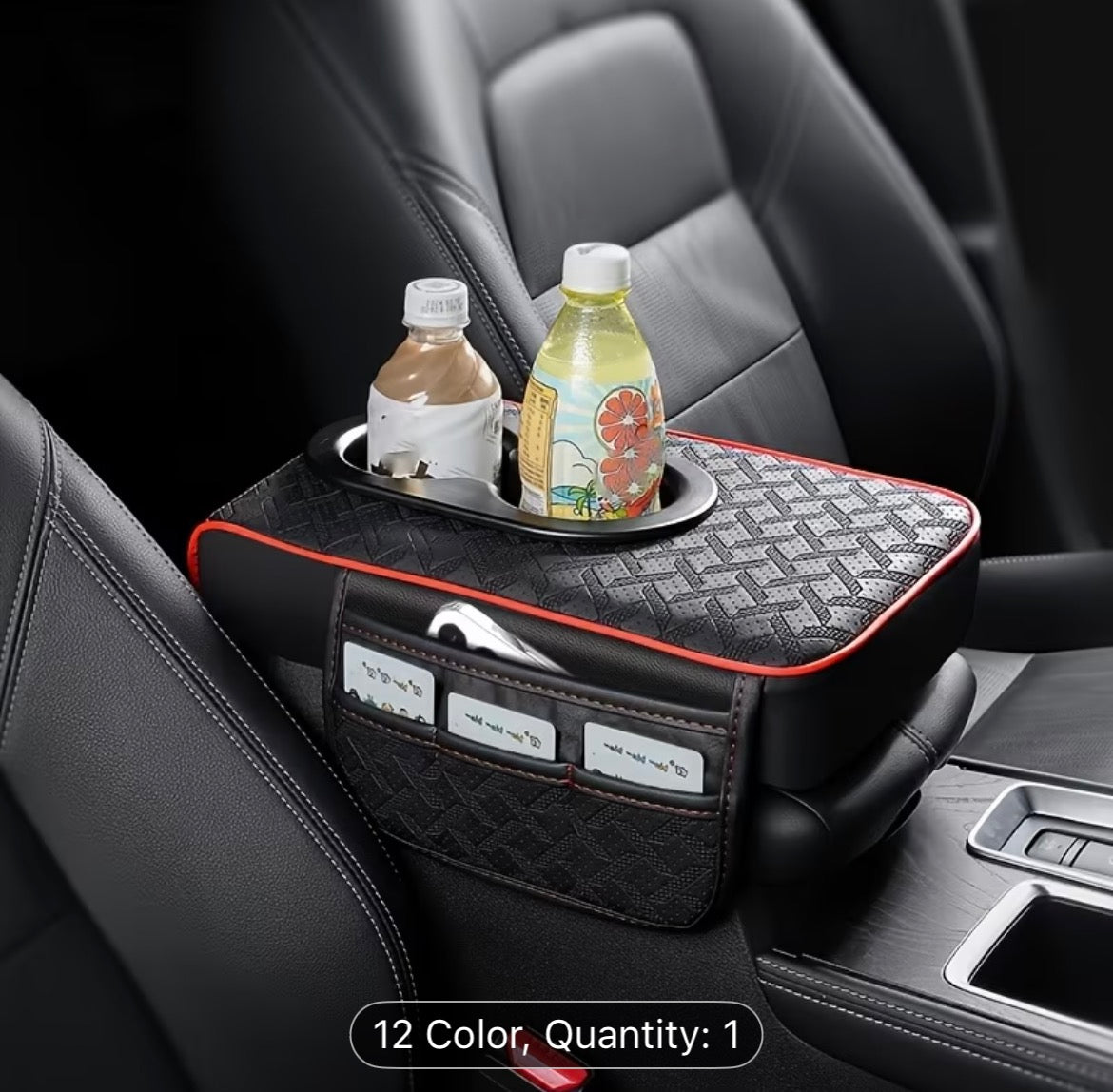 Universal Car Armrest Box Cover – 3pcs Set