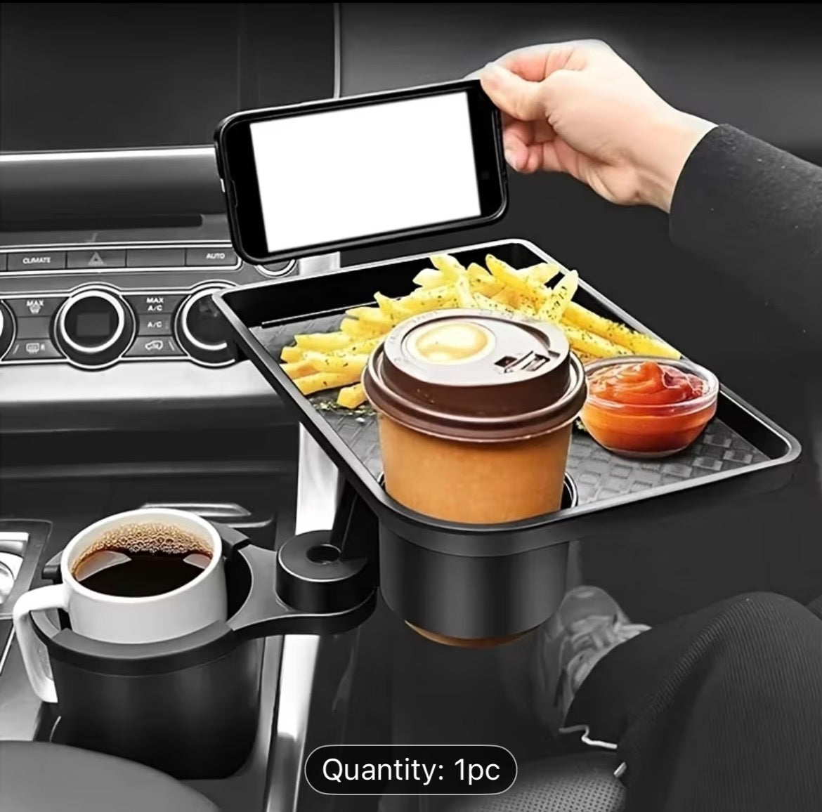 Multi-Functional Car Tray Cup Holder Organizer