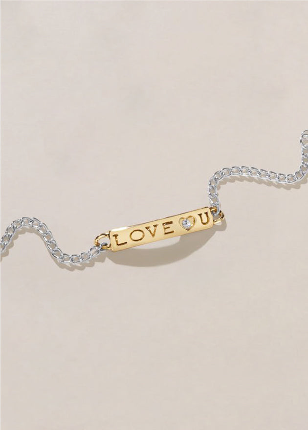 Love Crystal Bracelet – Gold & Silver Plated