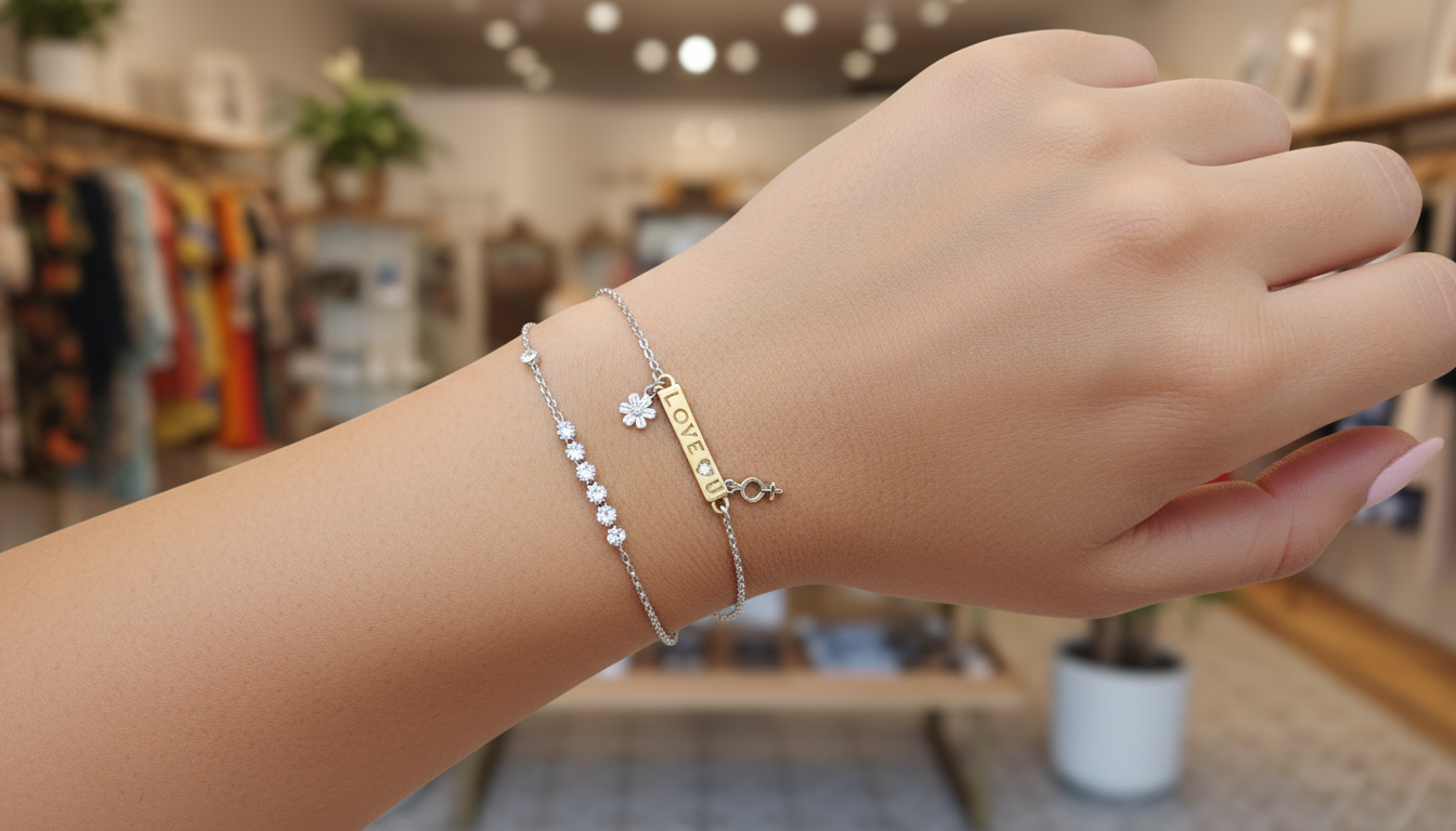 Love Crystal Bracelet – Gold & Silver Plated