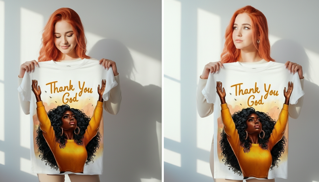 🤍 “Thank You God” Women’s Cotton T-Shirt 🤍
