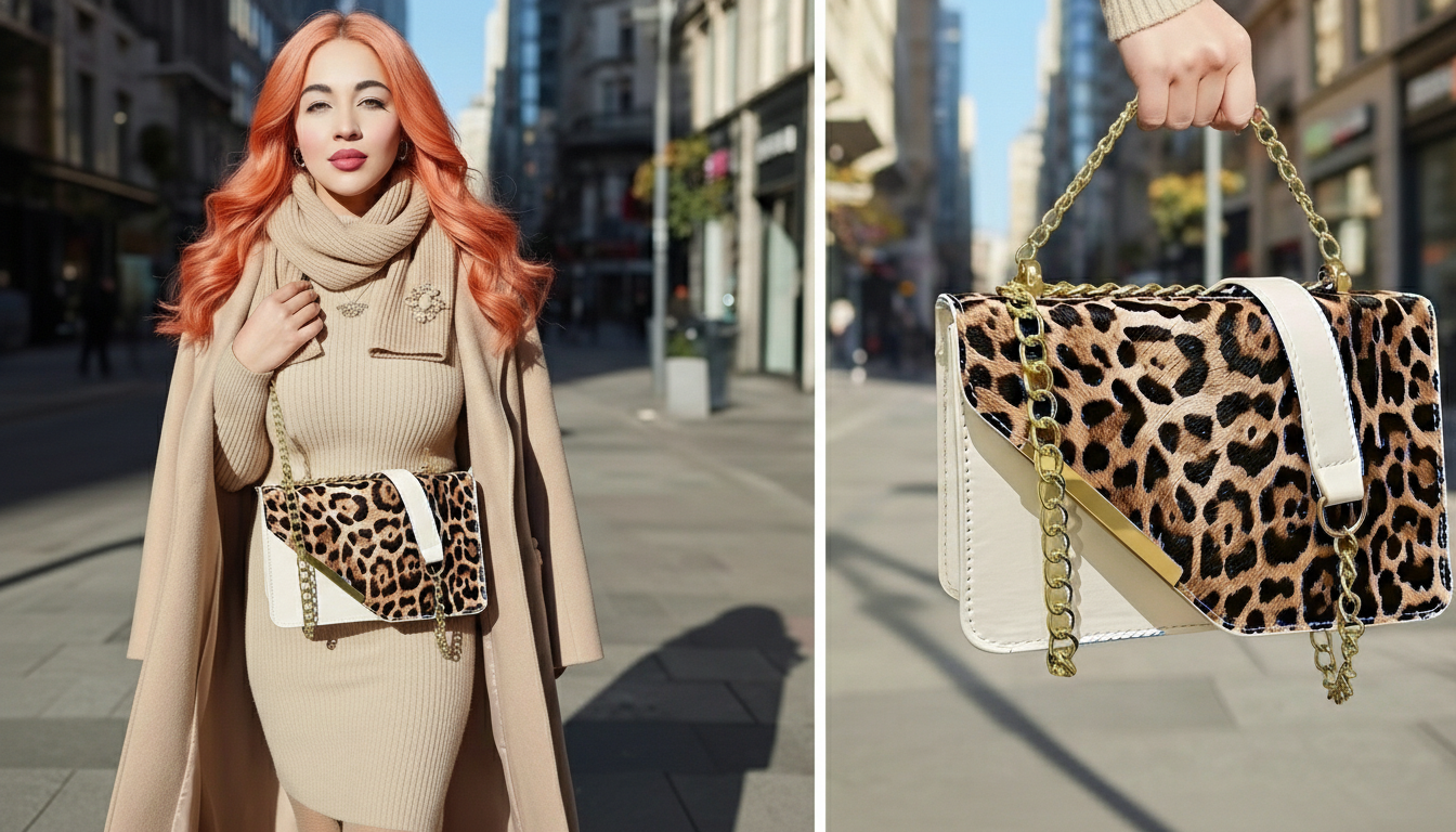 Women’s Vintage Crossbody Bag – Retro Elegance with Magnetic Closure