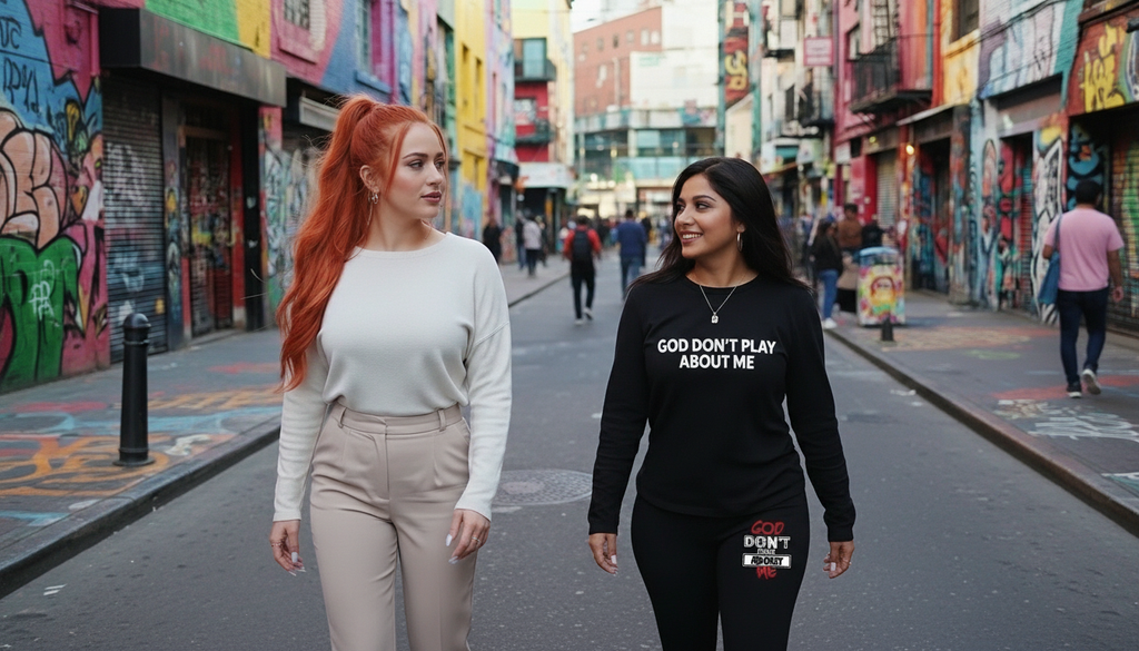 ✨ “God Don’t Play About Me” Plus Size Casual Set ✨