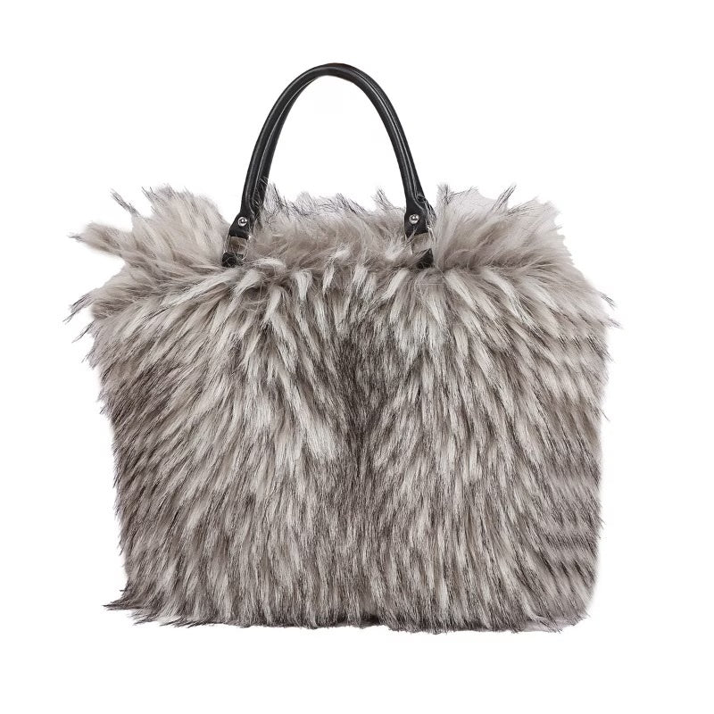 Ultra‑Soft Faux Fur Plush Handbag – Luxury Tote & Shoulder Bag | Cozy, Stylish & Versatile