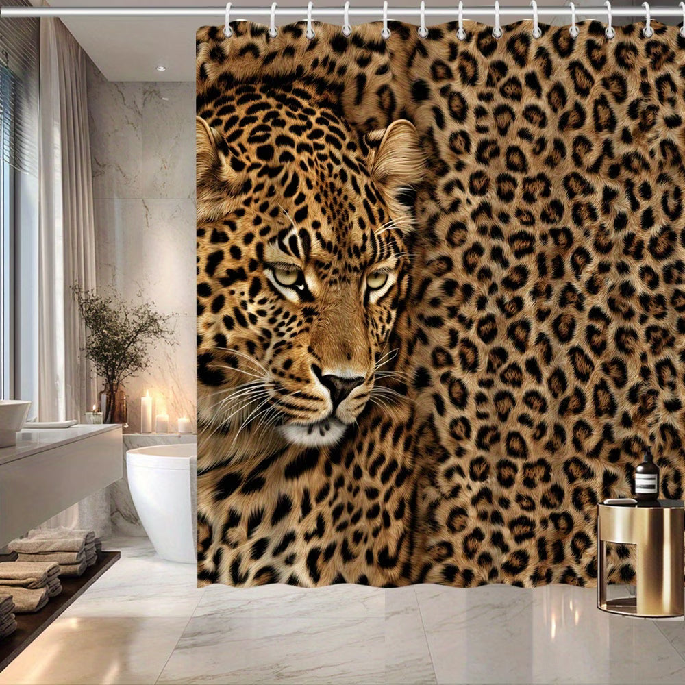 Leopard Print Shower Curtain – Wild Animal Theme