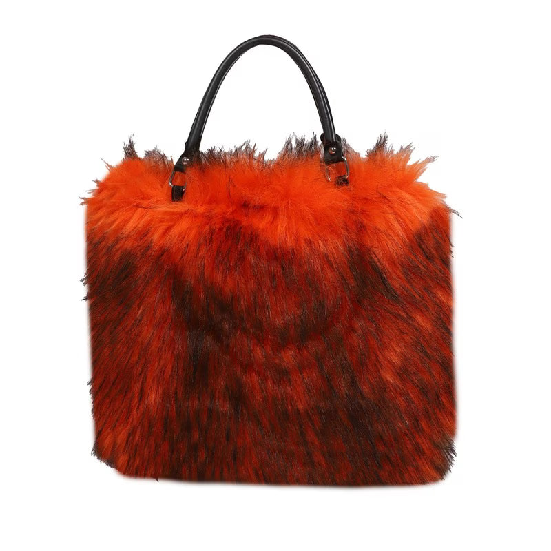 Ultra‑Soft Faux Fur Plush Handbag – Luxury Tote & Shoulder Bag | Cozy, Stylish & Versatile