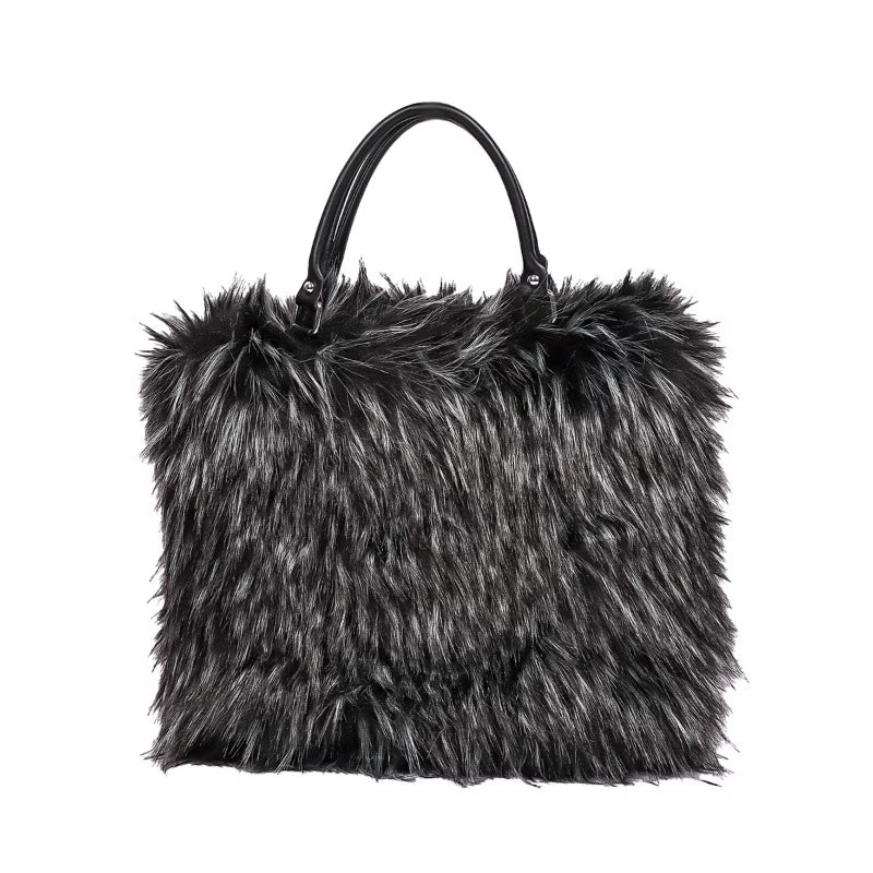 Ultra‑Soft Faux Fur Plush Handbag – Luxury Tote & Shoulder Bag | Cozy, Stylish & Versatile