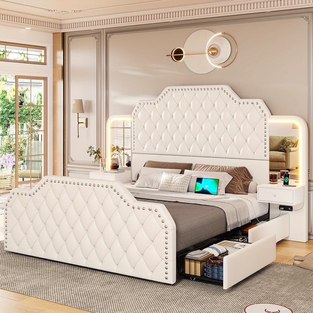 Luxury Queen Bed Frame Set – Fast 2-Day Delivery 🚚