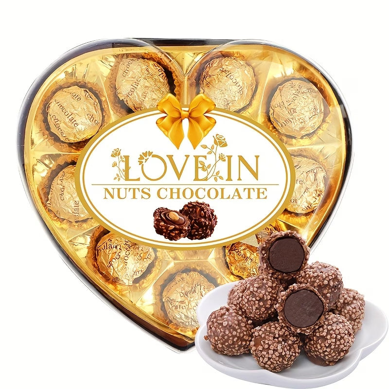 Love Gift Set featuring heart-shaped chocolates